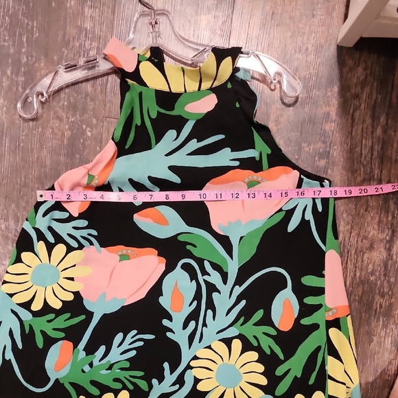 Judith March Black Dress with Floral Print - Picture 5 of 8